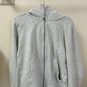 Lululemon Gray Scuba Zip-Up Hoodie